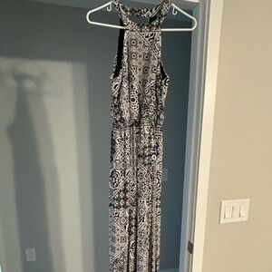 Printed maxi dress, size small